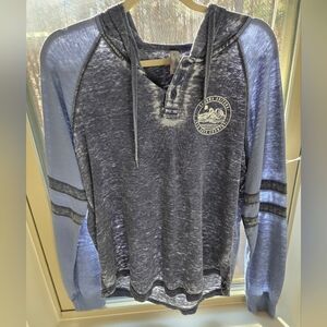 WOMEN'S US APPAREL Blue & Gray Sedona Arizona Redrock Country Hooded Sweatshirt